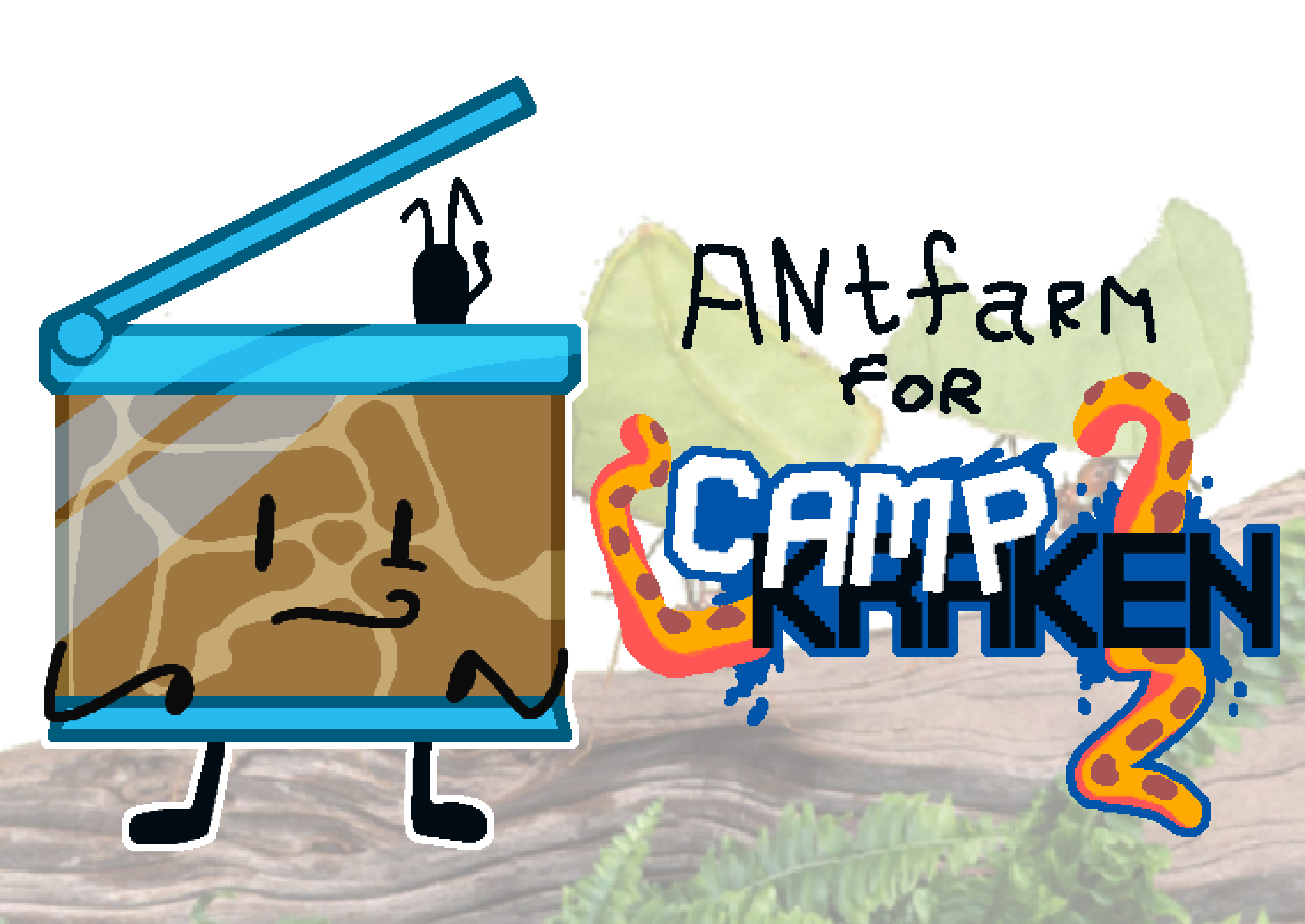 my camp signup for Camp Kraken that I made in like 2021. I didnt get in but I still really like the logo i did for it